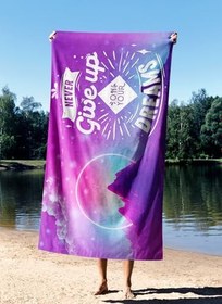 Resim Plaj Havlusu, 90 X 150 cm, Çok Renkli, KEEP MOVİNG FORWARD, Çok Renkli, Üniseks Yetişkin 