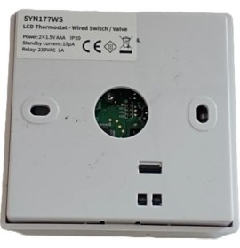 Resim Syntech Kablolu Programlanabilir Oda Termostatı Syn 177 Dijital 