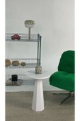 Resim kuppdesign Lilyum Lake Mantar Sehpa Beyaz 52 Cm 