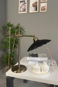 Resim Bamyum Risso Siyah Masa Lambası Dekoratif Abajur Çocuk Odası Başucu Lambası Okuma Lambası 