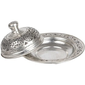 Resim Dmt Gaziantep Bakır Osmanlı Pilav Tabak Genişlik :22 Cm Derinlik 3,5 Cm Komple Yük:12,5 Cm 