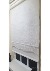 Resim Çift Mekanizmalı Beyaz Tül Perde Ve Ekru Stor Perde Stb45248-v110 Ekru 