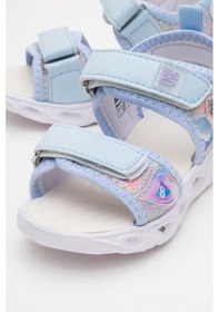 Resim Mnpc Kız Çocuk Mavi Işıklı Anatomik Hafif Günlük Sandalet 25y2s1006356 Mavi 