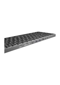 Resim S-link Sw-k801 Siyah Usb 8 İn 1 Usb Q Klavye 2 Usb, Hdmı, Type-c, Aux, Tf Ve Sd Okuyuculu Hub Klavye 