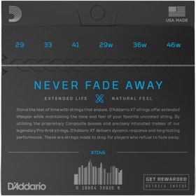 Resim D'Addario XTC46 XT Coated Hard Tension Klasik Gitar Teli 