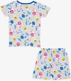 Resim Breeze Kız Bebek Pijama Takımı Renkli Köpekbalığı Desenli 9 Ay-3 Yaş, Açık Gri Melanj-açık Gri Melanj Açık Gri Melanj 