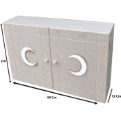 Resim Selena Ecza Dolabı Ham Mdf 