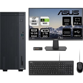Resim Asus Expertcenter P500 Mini Tower Intel Core I5 13420H 16GB 2tb SSD GTX1650/4GB 21.5" Fhd Monitör Fdos Masaüstü Bilgisayar & Per4 USB Bellek P500I58512B0DMNT2309 