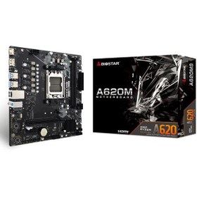 Resim Biostar A620MS AMD 620 6000 MHz DDR5 Am5 Micro Atx Anakart 