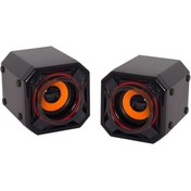Resim AOTS A8 1 + 1 USB MİNİ HOPARLÖR ( 5W+5W ) (5132) 