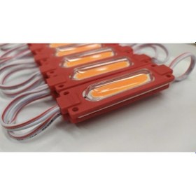 Resim Cob Led Modül Lensli 2 Watt 12 Volt Kırmızı (10 Adet) 