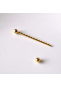 Resim Cerrahi Çelik Industrial Piercing Köprü Piercing Gold Renk Renkli 