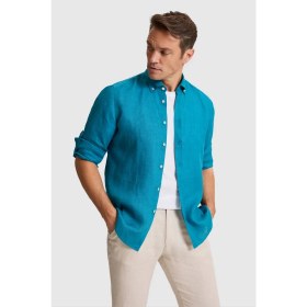 Resim U.s. Polo Assn. Erkek Petrol Gömlek Desenli 50319065-VR102 