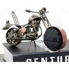 Resim Metal Motosiklet Saat - Lisinya 