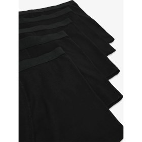 Resim Erkek Pamuklu Basic Black 5li Boxer 