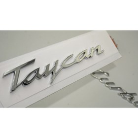 Resim Porsche Taycan Turbo Bagaj 3M 3D ABS Yazı Logo Amblem Seti 