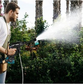 Resim DYNAMİC MAX 988V DX Çift Akülü Şarjlı Yüksek Basınçlı Oto Araba Bahçe Yıkama Ve Temizleme Tabancası Makinesi 