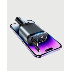 Resim Renault, Peugeot, Citroen, Fiat Araçlar Için Hızlı Şarjlı Araç Çakmaklık Adaptörü 