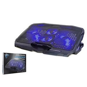 Resim Hadron HD2008 Ledli 4 Fanlı Yükseklik Ayarlı Notebook Soğutucu - Siyah 