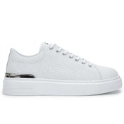 Resim Tamer Tanca Erkek Hakiki Deri Beyaz Sneakers & Spor Ayakkabı 