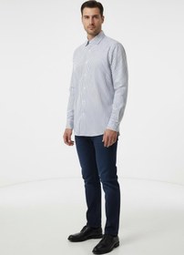 Resim Verona Americano Yaka Gömlek-W2504301 - Lacivert / 40 