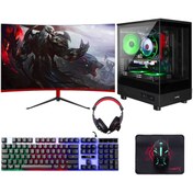 Resim Turbox Tx6038 i5 8400 16GB DDR4 512GB SSD 6GB RTX3050 23.6 165Hz Curved Oyun Hazır Sistem 