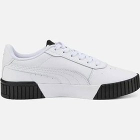 Resim Puma Carina 2.0 Kadın Spor Ayakkabı 385849-04 White-white-team Gold-black 