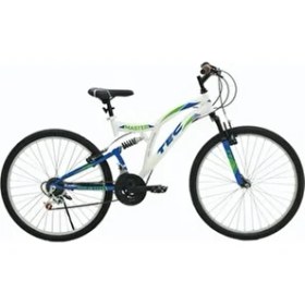 Resim OEM Belderia Tec Master 26 Jant 21 Vites Çift Amortisörlü Dağ Bisikleti 48 cm Beyaz / Mavi 