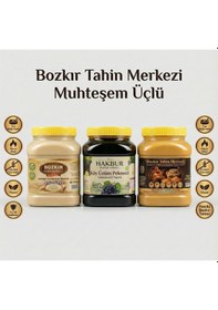 Resim Bozkır Tahin Merkezi Enfes Üçlü Altın Susam Kavrulmuş Tahin-taş Değirmen Beyaz Tahin -üzüm Pekmezi 