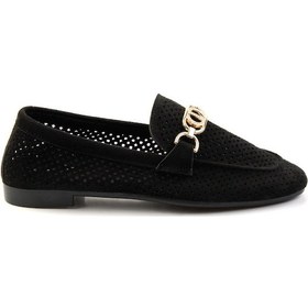 Resim Bambi Siyah Kadın Loafer Ayakkabı K01688010902 Siyah 