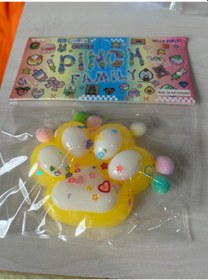 Resim Twins Stars Kedi Patisi Squishy Oyuncağı Sukuşi 7,5x6,5cm 