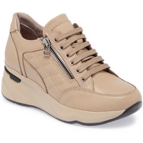 Resim Tergan Vizon Hakiki Deri Kadın Sneaker - K24S1AY67723-A44 