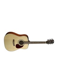 Resim Cort Earth70Op Akustik Gitar Open Pore Masif Ladin Kapak Arka 