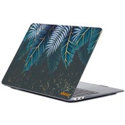 Resim Macbook Pro 16" A2485 Desenli Koruyucu Laptop Kılıfı Palmiye Yaprakları 