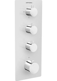 Resim Artema A47189 Aquaheat S5 Ankastre Banyo/duş Bataryası 5 Yollu Yönlendirici 