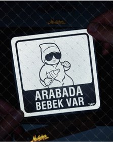 Resim Bay Etiket Rfhlm169 Reflektif Arabada Bebek Var Etiketi 