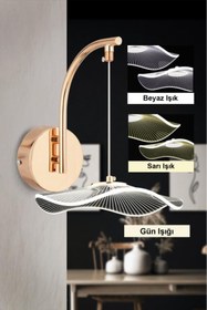 Resim İstanbul Avize İstanbul Avize Aplik Şapka Gold Üç Renk Led Lüx Modern Ledli Aplik 