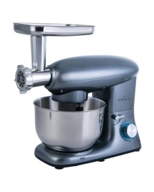 Resim Karaca Multichef Stand Mikser Antrasit Mutfak Şefi 1900W 5,5 Lt (Kıyma Çekme /sucuk-Sosis/içli Köfte Aparatlı) + Fakir Mutfak Tartısı Hediye 