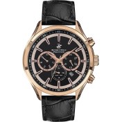 Resim Beverly Hills Polo Club BP3112X.451 Erkek Kol Saati – Siyah Deri Kordonlu, Multifonksiyon Quartz Mekanizma 