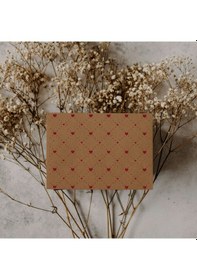 Resim AkalBatu Pure Love Seri Hediye Not Kartı 8 x 10 CM 25'li - Kraft 
