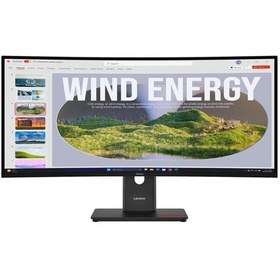 Resim Lenovo Thinkvision T34wd-40 64aegar1tk 34 3440x1440 Wqhd 120hz 4ms Type-c Rj45 Va 1500r Ultra-wide Curved Monitor 