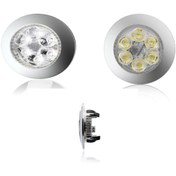 Resim Genel Markalar 12V/24V 6 LEDLİ 3W POWER SPOT BUTONLU Zamak mnt çap 70mm Sugeçirmez 