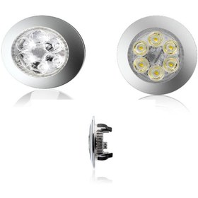 Resim Genel Markalar 12V/24V 6 LEDLİ 3W POWER SPOT BUTONLU Zamak mnt çap 70mm Sugeçirmez 