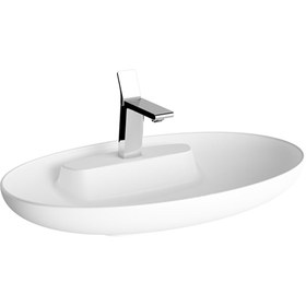 Resim VitrA Memoria 5881b401-0563 Oval Çanak Lavabo, Clean, 75 Cm, Mat Beyaz 