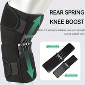 Resim 1 adet/2 adet diz desteği, ayarlanabilir, siyah, tüm fitness ekipmanları için uygun, squat, yürüyüş ve açık hava sporları için ideal 