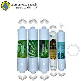 Resim Pemax Water Solutions Puricom Kapalı Kasa Su Arıtma Cihazlarına Sertifikalı 5'li Mebransız B12 Alkalili 