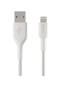 Resim Belkin Örgülü Lightning Kablosu 1m Beyaz 