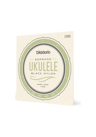 Resim D'addario Ej53S Ukulele Tel Seti. Soprano. Black Nylon. 