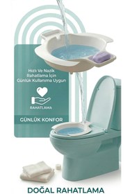 Resim COKK ve Kalça Desteği İçin Taşınabilir Oturma Banyosu - Klozet Uyumlu Pratik Bakım Küveti 
