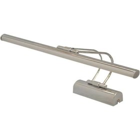 Resim Flüt Kuğu Duvar Üstü Ledli Aplik 50 cm Krom Beyaz ışık Krom 